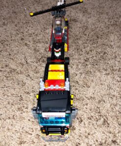 LEGO City Heavy Cargo Transport 60183 Toy Truck Building Kit with Trailer, Toy Helicopter and Construction Minifigures for Creative Play (310 Pieces) (Discontinued by Manufacturer) 30 81D FAB21YL