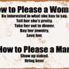 9 x 12 METAL SIGN - How To Please a Woman and a Man - Vintage Look 13 81D06piO1GL