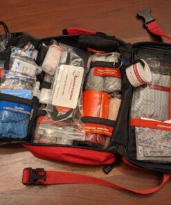 Surviveware Comprehensive Premium First Aid Kit Emergency Medical Kit for Trucks, Cars, Camping, Office and Sports and Outdoor Emergencies - Large 200 Piece Set Regular 53 81D0N5NIfpL