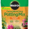 Miracle-Gro Cactus, Palm & Citrus Soil - For Containers , Added Fertilizer Feeds for 6 Months, 8 qt. Potting Mix 11 81D1Rs8OvLL