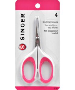 Alternative view of SINGER 07190 4-Inch Craft Scissors with Pink and White Comfort Grip