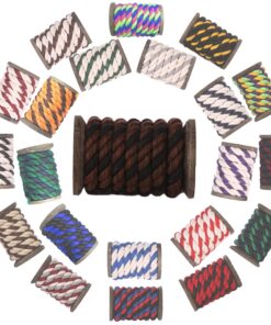 Ravenox Natural Twisted Cotton Rope | Made in The USA | Strong Triple-Strand Cordage for Sports, Décor, Pet Toys, Crafts, Macramé & Indoor Outdoor Use| by The Foot & Diameter (Multiple Color) Chocolate 1/4 Inch x 10 Feet 10 81D5IbI4bXL 2