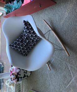 Modway Mid-Century Modern Molded Plastic Kid's Size Lounge Chair Rocker in White 39 81D7Po1GLJL 1