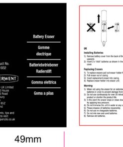 Derwent Battery Operated Eraser, Artist Tool, Drawing, Art Supplies (2301931) , Black 1 Count (Pack of 1) 18 81D7bUjRd2L