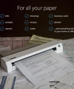 Doxie Go SE - The Intuitive Portable Document Scanner with Rechargeable Battery and Easy Software for Home, Office, or Work from Home Battery Sheetfed 28 81D85UaY8jL