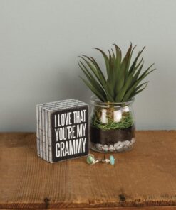 Primitives by Kathy 27215 Pinstripe Trimmed Box Sign, 2.5 x 3-Inches, Grammy 11 81D8BS63sgL