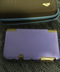 TNP Protective Case Compatible with Nintendo New 3DS XL LL 2015, Navy Blue - Plastic + Aluminum Full Body Protective Snap-on Hard Shell Skin Case Cover New Modified Hinge-Less Design 24 81D8TsTyHDL