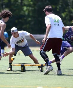 Spikeball Pro Kit (Tournament Edition) - Includes Upgraded Stronger Playing Net, New Balls Designed to Add Spin, Portable Ball Pump Gauge, Backpack - As Seen on Shark Tank TV Black & Yellow 11 81D9T1Hk5pL