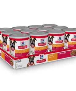 Alternative view of Hill's Science Diet Wet Dog Food, Adult, Light for Healthy Weight & Weight Management, 13 oz. Cans, 12-Pack