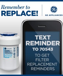 GE MWF Refrigerator Water Filter | Certified to Reduce Lead, Sulfur, and 50+ Other Impurities | Replace Every 6 Months for Best Results | Pack of 1 31 81DBAVpxaJL