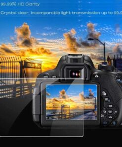 PCTC EOS M50 II Screen Protector for Canon EOS M50 M50 Mark II Camera & Hot Shoe Cover 0.3mm 9H Hardness Ultra-clear Tempered Glass Screen Protector (3 Packs) 26 81DDjDrV 1L