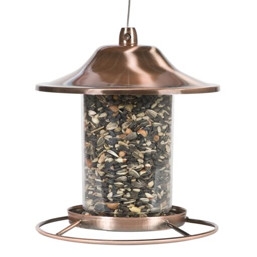 Perky-Pet 517282 Copper Panorama Bird Feeder 312C, 1 Tier