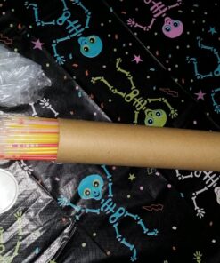 SCS Direct Glow Bracelets1(00pc) Wholesale Pack of Glow Sticks w Connectors-Non-Toxic, Long 8-12 Hour Lifespan-Safe Trick Or Treating Lights, Non-Candy Treats, Neon Headband, Camping Summer Camp Party 30 81DFJL7JPjL