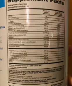 SmartyPants Multivitamin for Men, Organic Gummies: Probiotics, CoQ10, Methylfolate, Omega 3 (ALA), Vitamin D3, C, Vitamin B12, B6, Vitamin A, K & Zinc for Immune Support, 120 Gummies (30 Day Supply) Adult Formula 48 81DFNfgfhML