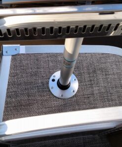 Magma Products, Double Locking Stowable Pedestal Mount, T10-185, Silver, One Size Pedestal locks 26 81DFv9etVEL