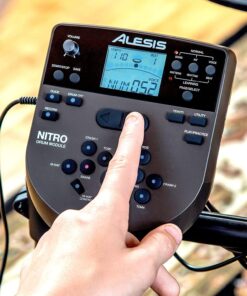 Alesis Nitro Mesh Kit - Electronic Drum Set with Quiet Mesh Pads, USB MIDI, Kick Pedal and Rubber Kick Drum, 40 Kits, 385 Sounds, Drum Lessons 1st Generation 53 81DGJQ4gdzL