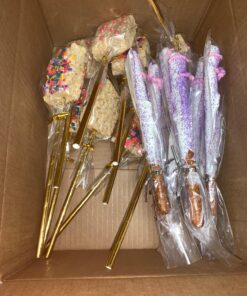 Gold Foil Paper Straws - Christmas Holiday Wedding Anniversary Party Supply - 7.75 Inches - Pack of 100 - Outside the Box Papers Brand 17 81DH9FaYjL