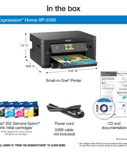 Epson Expression Home XP-5100 Wireless Color Photo Printer with Scanner & Copier, Amazon Dash Replenishment Ready 13 81DHV1cUmiL
