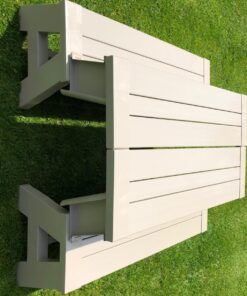 Premiere Products 5RCATA Tan Convert A Bench, Approximate Size: Table 27" H x 14" D 31" H x 58" L Seat 17" H x 14" D Weighs 38 lbs 33 81DIRdmeuwL