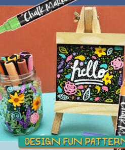 Chalkola Liquid Chalk Markers Erasable (30 Pack 6mm) Pastel + Neon Chalk Pens - Wet Wipe Washable Paint for Chalkboard Sign, Blackboards, Car Window, Glass, Bistro, Board, Mirror - 6mm Reversible Tip Bold Tip - 6mm 23 81DIv4oAIL