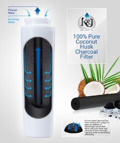 Alternative view of K&J Refrigerator Water Filter Replacement compatible with Maytag UKF8001 Pur - Replacement compatible with Maytag UKF8001, UKF8001AXX, EDR4RXD1, Puriclean II, and Kenmore 9006 (2 Pack)