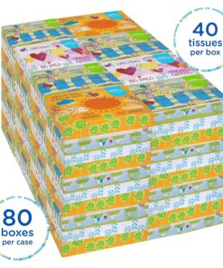 Kleenex® Professional Facial Tissue for Business (21195), Flat Tissue Boxes, 64 Junior Boxes / Case, 48 Tissues / Box, 3,072 Tissues / Case 20 81DL5BtEUxS