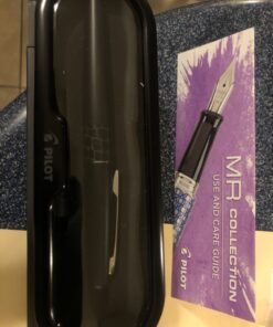 Pilot MR Animal Collection Fountain Pen in Gift Box, Matte Black Barrel with Crocodile Accent, Medium Point Stainless Steel Nib, Refillable Black Ink (91135) 1 Count (Pack of 1) Black Crocodile 7 81DLG4GwThL