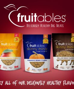 Fruitables Skinny Mini Dog Treats – Healthy Treats for Dogs – Low Calorie Training Treats – Free of Wheat, Corn and Soy – Apple Bacon – 5 Ounces 5 Ounce (Pack of 1) 26 81DNe24iPPS