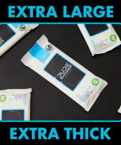DUDE Wipes - On-The-Go Shower Wipes - 9 Pack, 72 Wipes - Unscented Extra-Large Wipes - Vitamin E & Aloe - Full Body Shower Replacement Wipes 9 Count (Pack of 8) 8 81DQotnVOzL