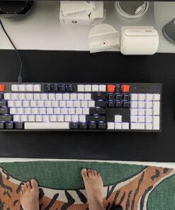 KTRIO Large Gaming Mouse Pad with Superior Micro-Weave Cloth, Extended Desk Mousepad with Stitched Edges, Non-Slip Base, Water Resist Keyboard Pad for Gamer, Office & Home, 31.5 x 11.8 in, Black X-Large (31.5" x 11.8") Black Stealth 27 81DQyJyOpkL