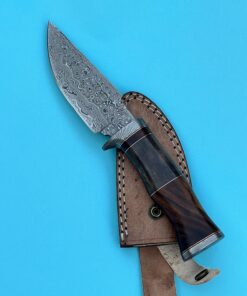 REG-HK-41 Custom Handmade Damascus Steel 10.00 Inches Knife- Colored Camel Bone and Rose Wood Handle 17 81DRsZYJ1L