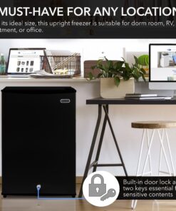Whynter CUF-301BK 3 cu. ft Energy Star Upright Freezer with Lock – Black Black -3 Cubic Feet 37 81DSaYb6XjL