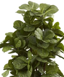 Nearly Natural 6ft Fiddle Leaf Fig Artificial Trees, 72in, Green 72 in 36 81DT8nGY8BL