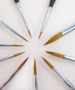 Best Professional Siberian Kolinsky Sable Detail Paint Brush, Value Set of 10, Miniature Brushes Will Keep a Fine Point and Spring, for Watercolor, Oil, Acrylic, Nail Art & Models 17 81DYiBQB8L 2