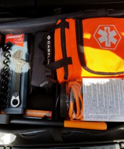 Higher Gear Trunk Storage Organizer for Car, SUV, Truck - Preferred Trunk Organizers for Car Organization, Trunk Organizer with 4 Compartments, 10 Pockets, Tie-Down Straps, Detachable Lid (Gray) Gray 30 81DZNpyeokL