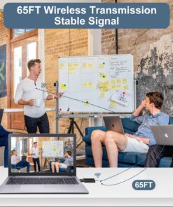 BZXZB Wireless Microphone for Camera/Computer/Laptop/MacBook/Phone, Professional Lavalier Lapel Mic for Video Recording, YouTube, Vlog, Tiktok, Interview K35 20 81DZVJHnBL