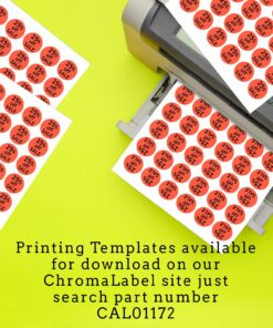 ChromaLabel 1.25 Inch Round Printable Labels for Laser and Inkjet Printers, 1050 Stickers per Pack, 42 Stickers per Sheet, White 29 81DZh1kW1JL