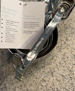 Stainless Steel Measuring Cups & Spoons Set - Heavy Duty, Stackable 13-Piece Set - Dry Foods, Liquids, Dishwasher-safe - Professional Metal Kitchen Utensils By Morgenhaan 13-Piece Baker's Bliss Kit 43 81Db4ry6qOL 1