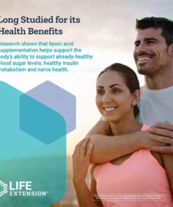 Life Extension Alpha-Lipoic Acid with Biotin - Alpha-Lipoic Acid Supplement Formula for Liver & Nerve Health and Cell Protection Support With Vitamin B- Gluten-Free, Non-GMO - 60 Capsules Standard Packaging 13 81Dc DWpRvL