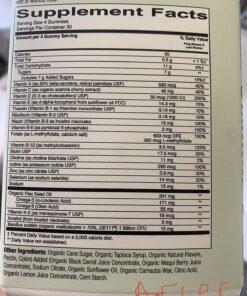 SmartyPants Organic Prenatal Vitamins, Daily Multivitamin: Methylfolate, Probiotics, Vitamins C, D3, B12, K & Zinc for Immune Support, Digestive Health, & Fetal Development, 120 Gummies, 30 Day Supply 120 Count (Pack of 1) 47 81DcmT7KuBL 1