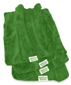 Nano Towels Cleaning Cloths - Cleans with Only Water - Wipes Away Dust, Spills & Grime Instantly Without Chemicals Paper Or Microfiber Supplies. Kitchen, Bathroom, Glass 14x14” 4-Pack Green 29 81DdvLi0EGL