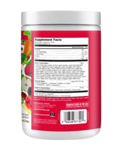 SlimFast Greens Powder, Green Superfoods with Organic Wheat Barley Grass, Flax Seed & Inulin, Oat Fiber Supplement, 1 Billion CFU Probiotics, Probiotic Multi Enzyme- Berry Burst, 30 Servings Organic Greens 25 81DfMbSj1nL
