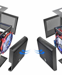 Thermaltake Core V1 SPCC Mini ITX Cube Gaming Computer Case Chassis, Interchangeable Side Panels, Black Edition, CA-1B8-00S1WN-00 83 81DhG0qMUWL