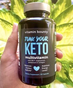 Vitamin Bounty Tune Your Keto Multivitamin - Keto Vitamins, Keto Multivitamin Women and Men, Electrolytes with Vitamin C, Magnesium, Collagen, Potassium, MCT, Energy Support - 90 Capsules 27 81Dhn55UCFL