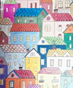 Color Therapy Coloring Books for Adult Relaxation DIY Stationery Cards Set with 32 Designs Coloring Stationery Note Cards Postcards, Hand Drawn Hand Written Greeting Card 60 81Djm2eTrqL