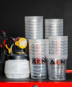 ABN Automotive Paint Mixing Cups - 12 Pack 32oz Plastic Measuring Mixing Cup for Epoxy Resin, Activators, and Thinners 16 81DjsPG4zCL