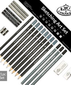 Royal & Langnickel RART-200 Essentials Sketching Pencil Set, 21-Piece Multicoloured 30 81DkJkPlTnL 1