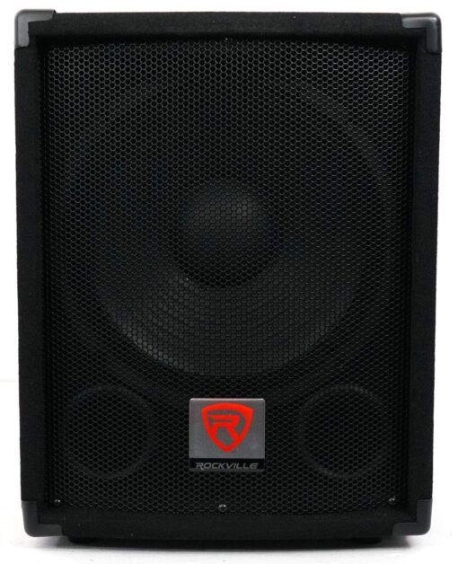 Rockville SBG1128 12" 600 Watt Passive Pro DJ Subwoofer, MDF Cabinet/Pole Mount 12 inch 8 Ohm