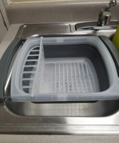 Progressive International Prepworks Collapsible Over-The-Sink Dish Drainer 28 81DmYO80jL