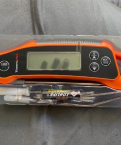 ThermoPro TP710 Instant Read Meat Thermometer Digital for Cooking, 2-in-1 Waterproof Kitchen Food Thermometer with Dual Probes and Dual Temperature Display for Oven, Grilling, Smoker & BBQ Upgrade 81 81DnBhEGH0L